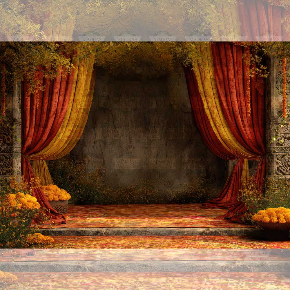 Saffron Drapes : Baby Printed Backdrops