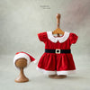 Santa Belle Xmas Dress With Cap | 9 to 12 Months