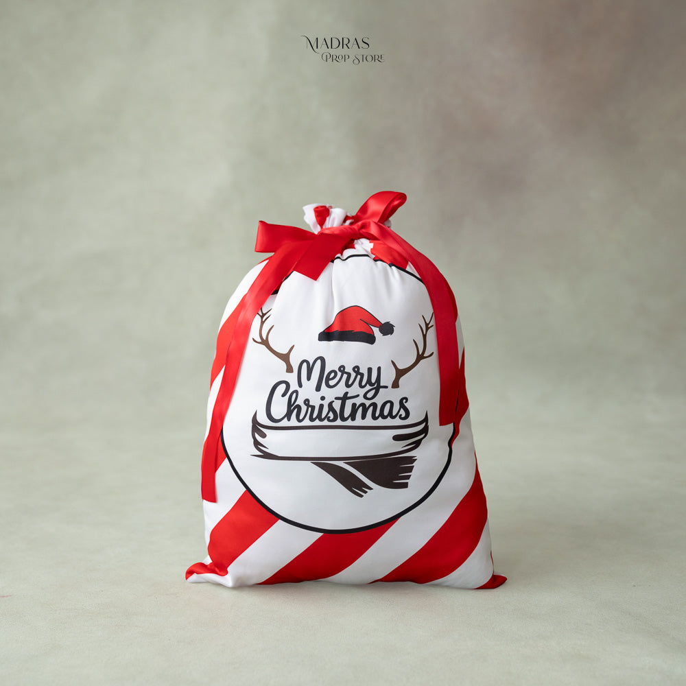 Santa Pouch Dual Side | Without Cotton Filling : Baby Props