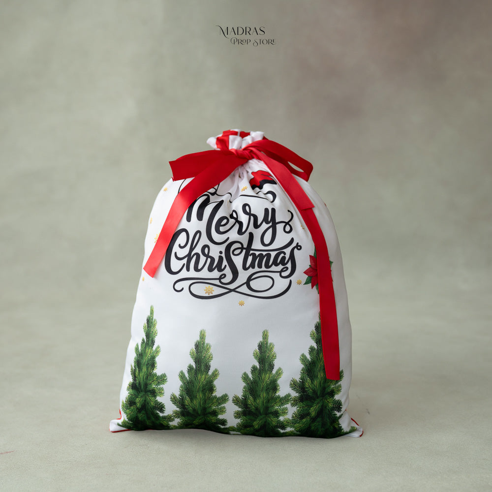 Santa Pouch Dual Side | Without Cotton Filling : Baby Props