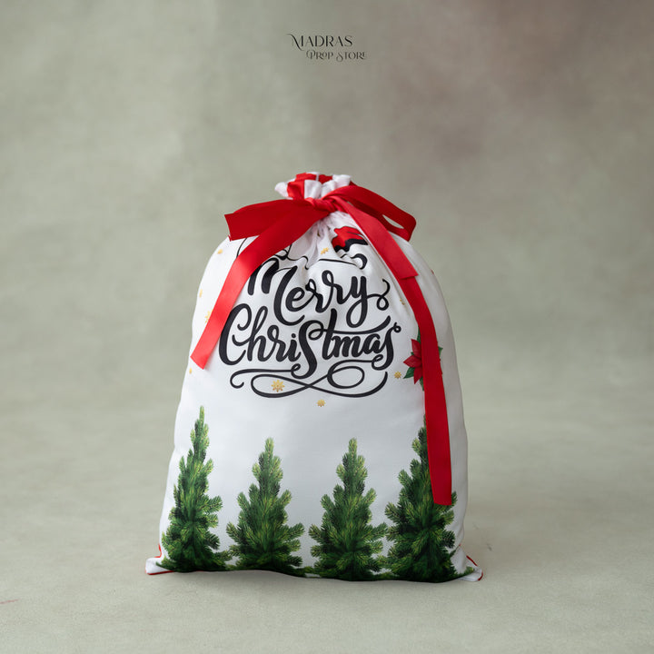 Santa Pouch Dual Side | Without Cotton Filling : Baby Props