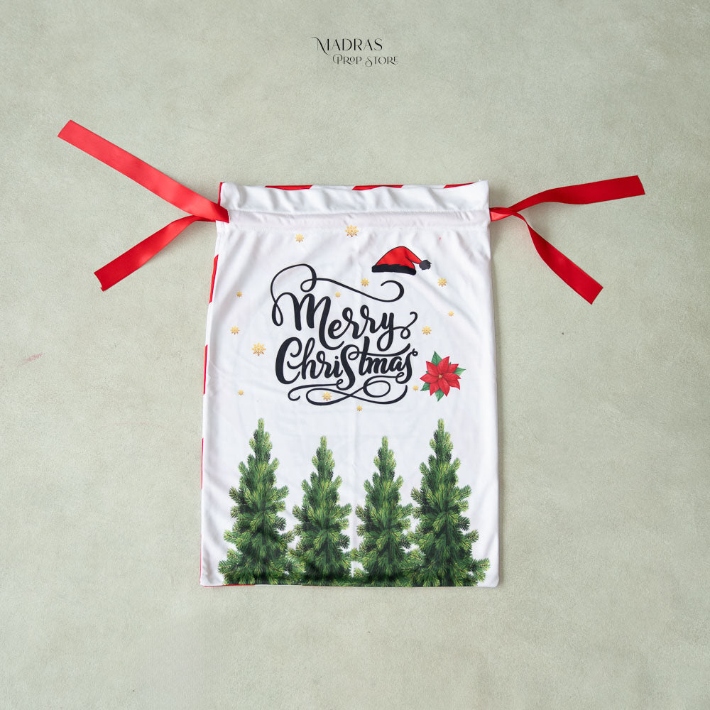 Santa Pouch Dual Side | Without Cotton Filling : Baby Props