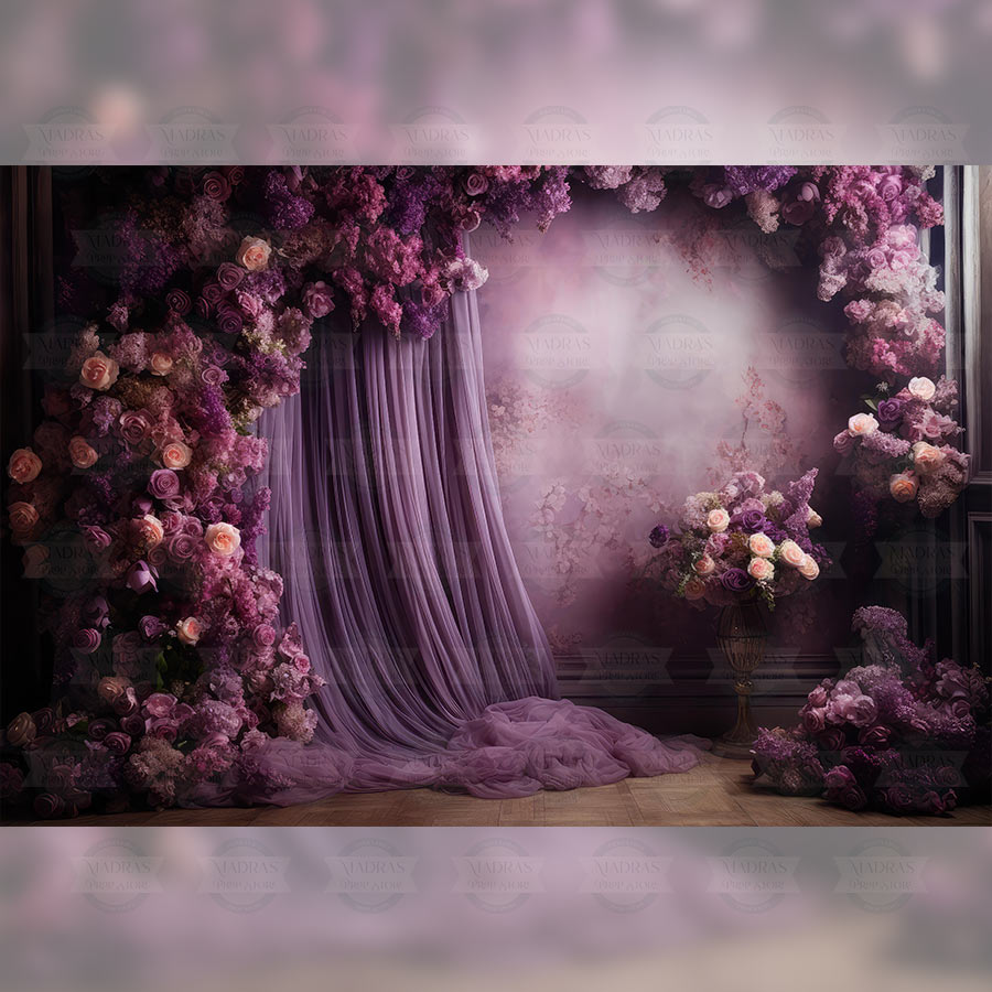 Serene Lavender - Baby Printed Backdrops - Fabric (Pre-Order)