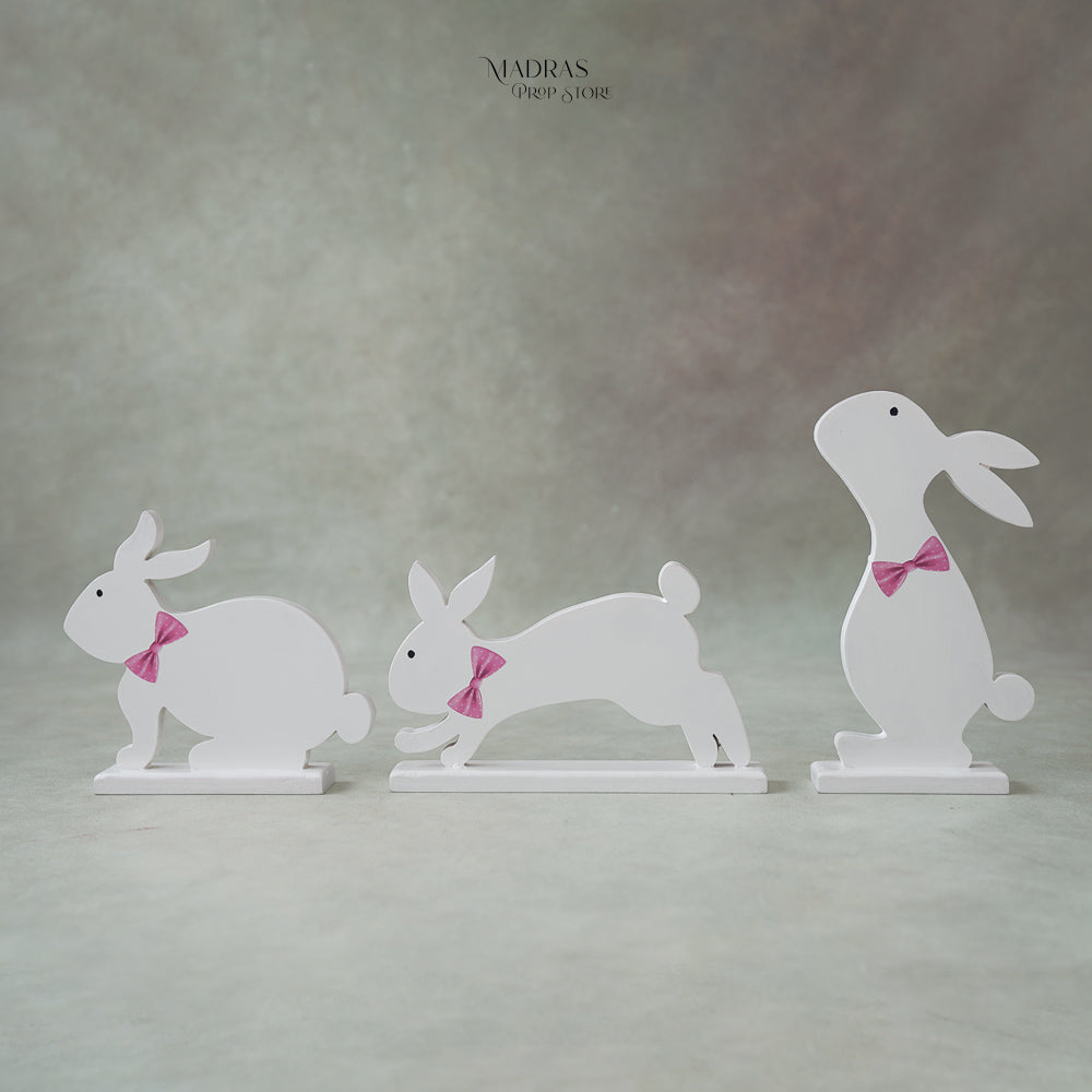 Set of 3 Easter Rabbits : Baby Props
