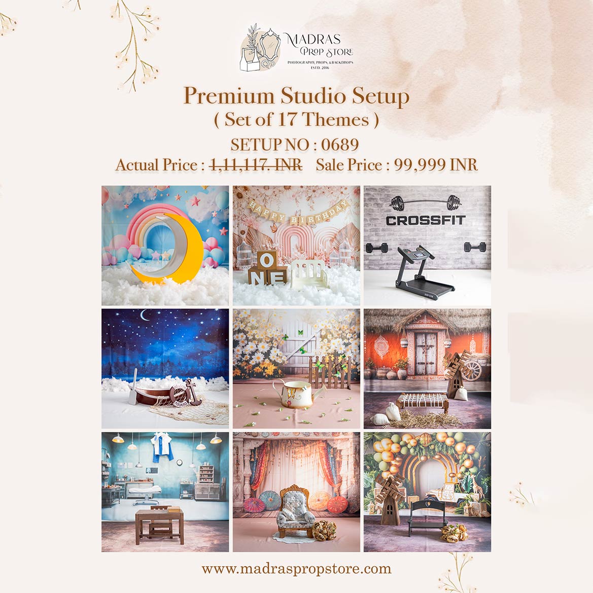 Setup - 0689 ( 17 Sets ) – Madras Prop Store