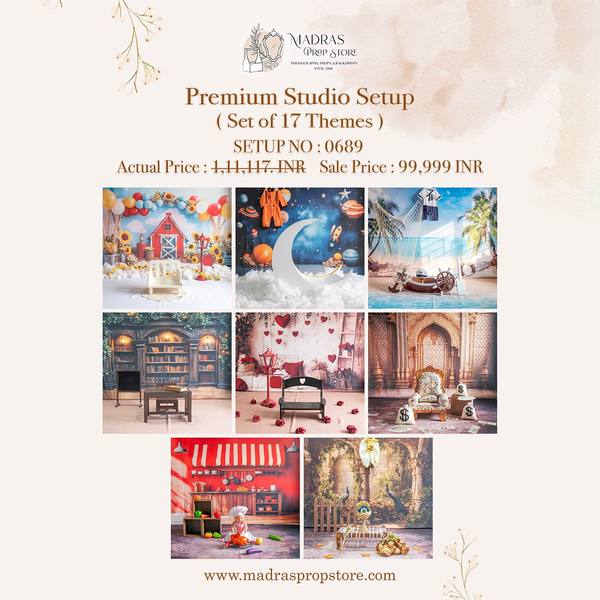 Setup - 0689 ( 17 Sets ) – Madras Prop Store
