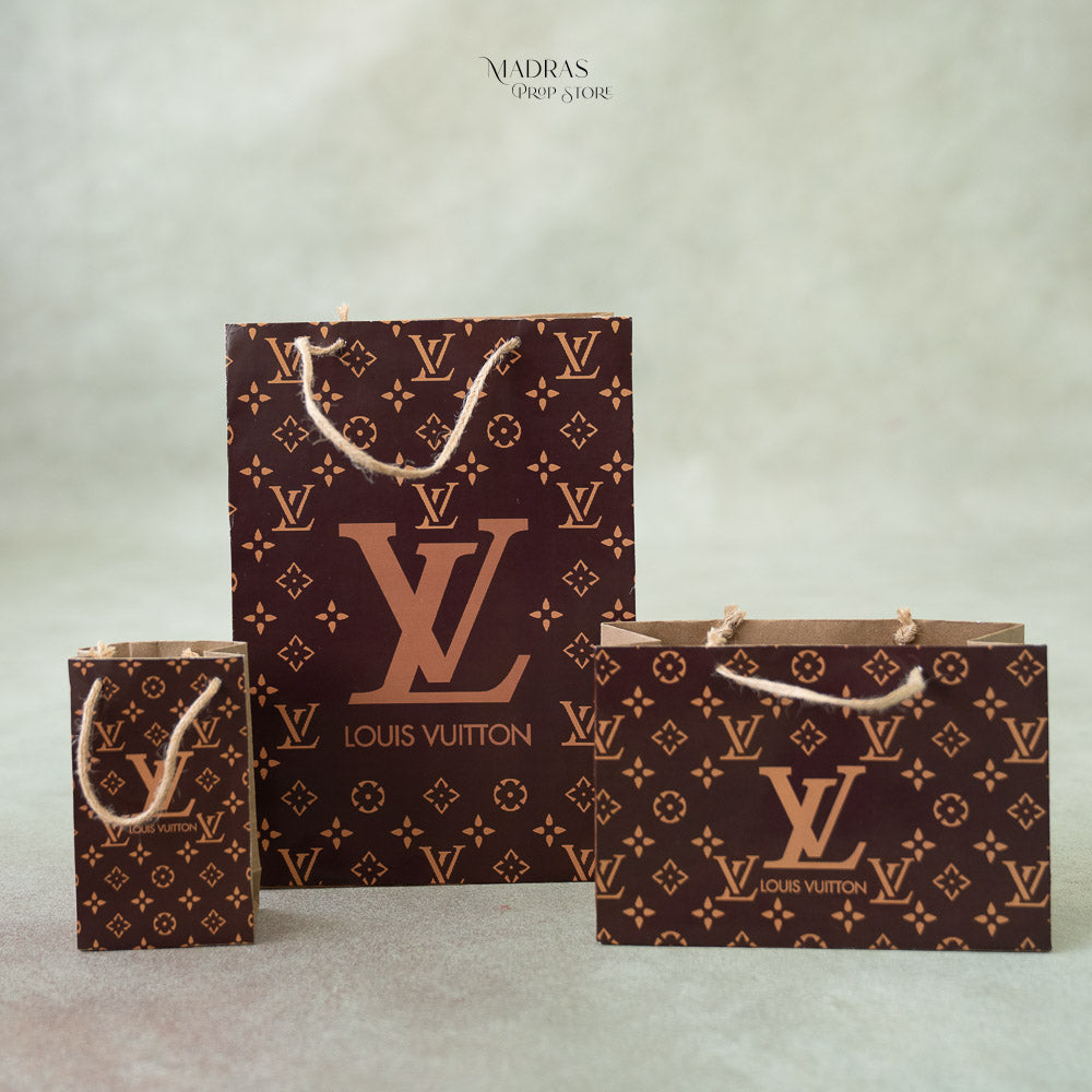Shopping Bags Set of 3 (LV) : Baby Props
