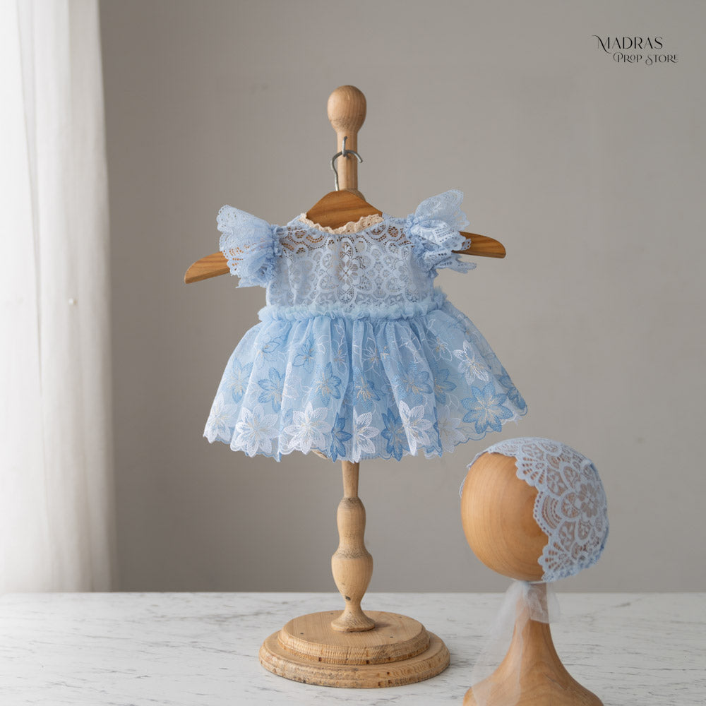 Kumoto Gown With Bonnet | Newborn | KM010 : Baby Props