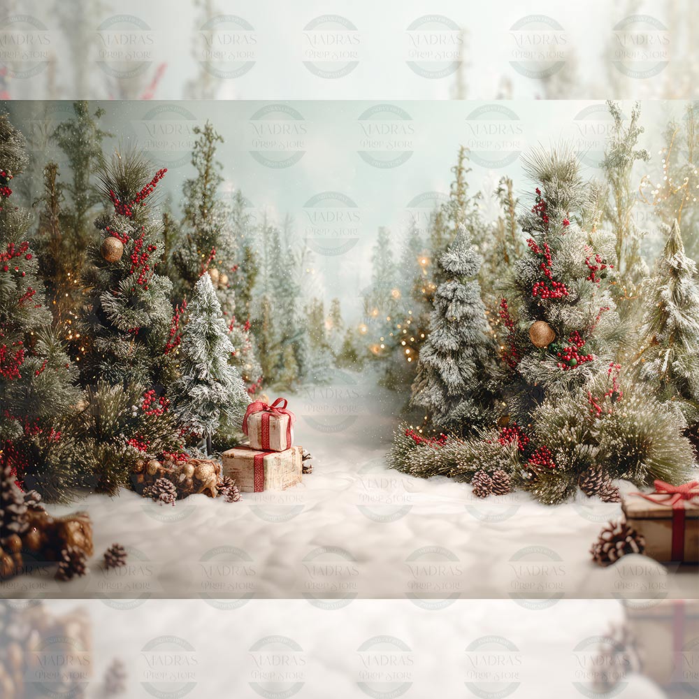 Sleigh Stop : Baby Backdrops