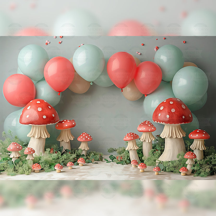 Smurfs Land - Baby Printed Backdrops | Madras Prop Store