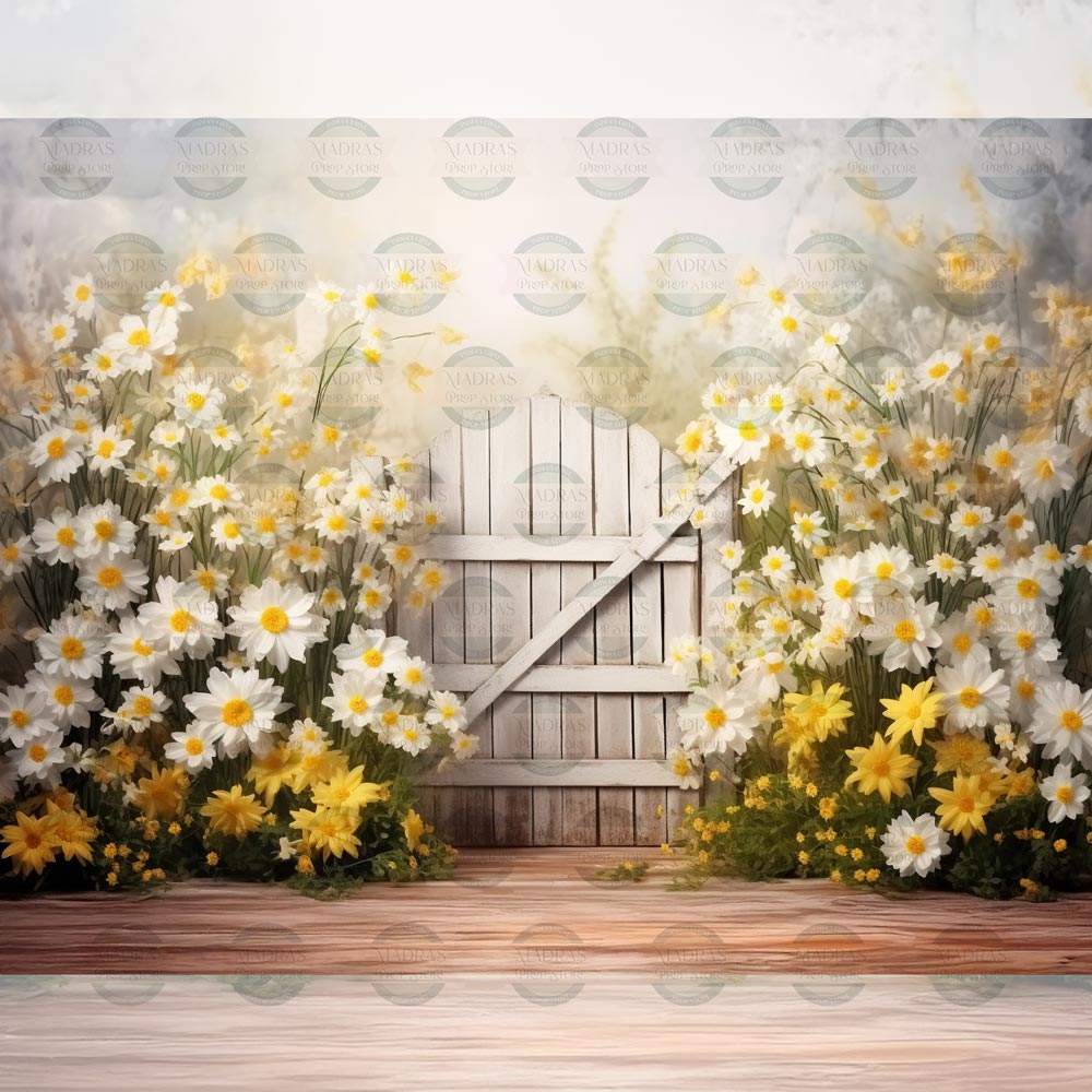 Backyard Backdrop Spring Backyard - Baby Printed Backdrops – Madras Prop Store