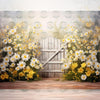 Spring Backyard - Printed Backdrop - Fabric - 5 by 7 feet