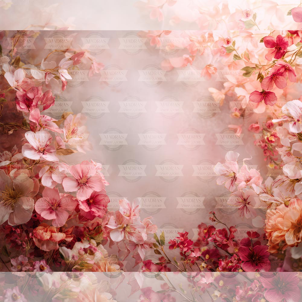 Spring Bloom - Printed Backdrop - Fabric - 3 by 4 feet – Madras Prop Store