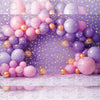 Starlit Lavender - Printed Backdrop - Fabric - 5 by 7 feet