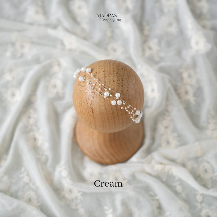 String Of Pearls Headband : Baby Props