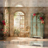 Sunlit Roses - Printed Backdrop - Fabric - 5 by 7 feet