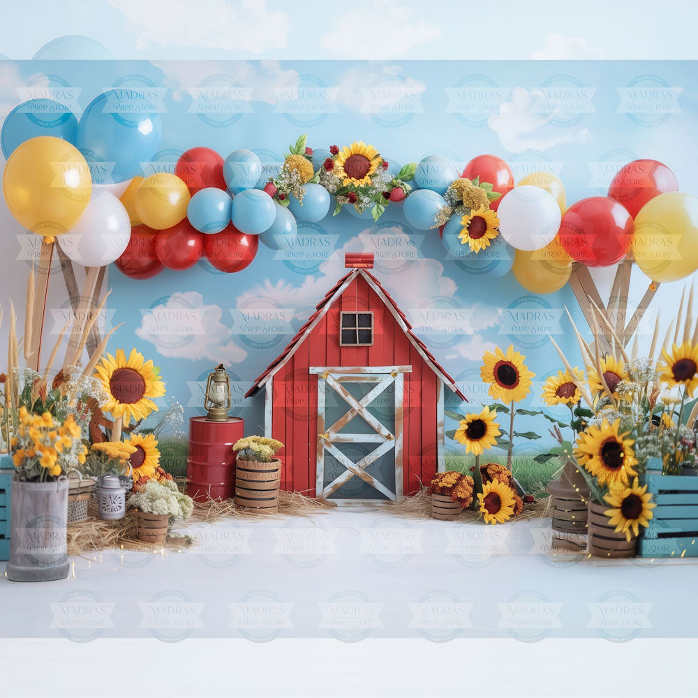 Sunny Barnyard : Baby Backdrops