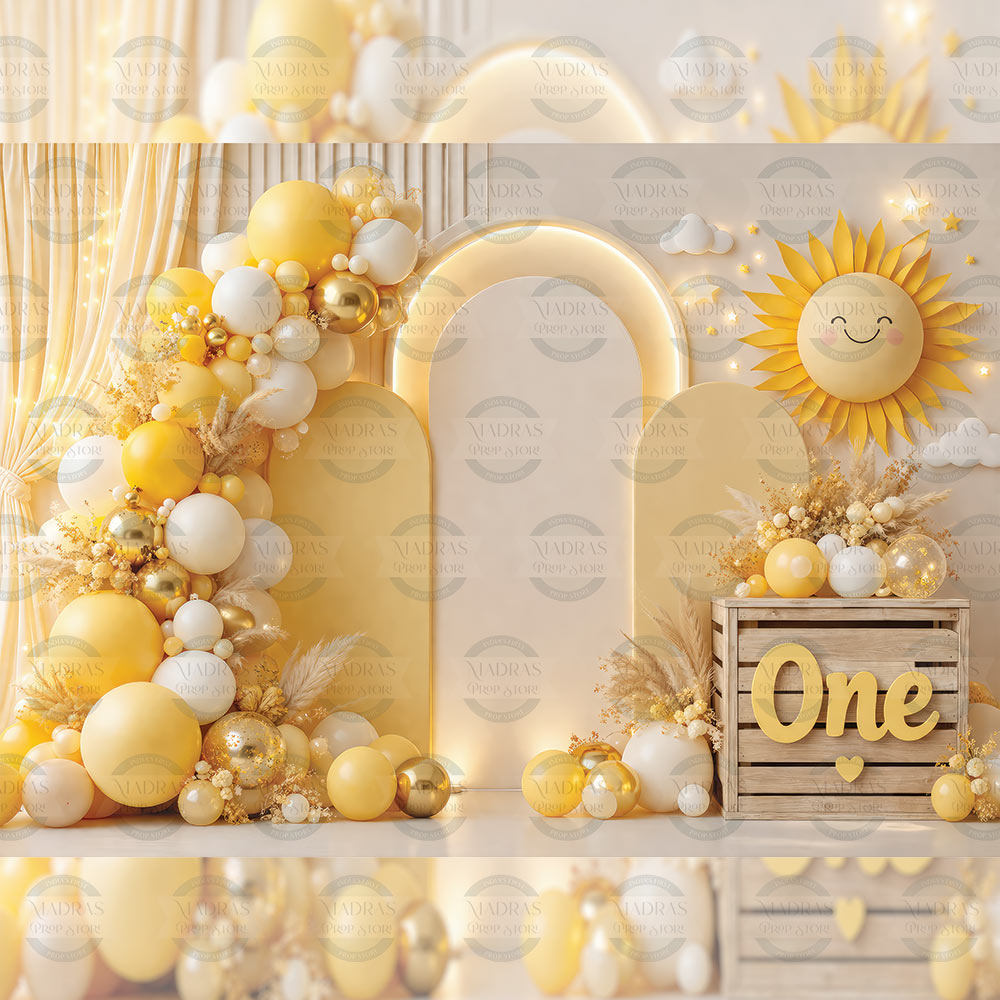 Sunny First Birthday : Baby Backdrops