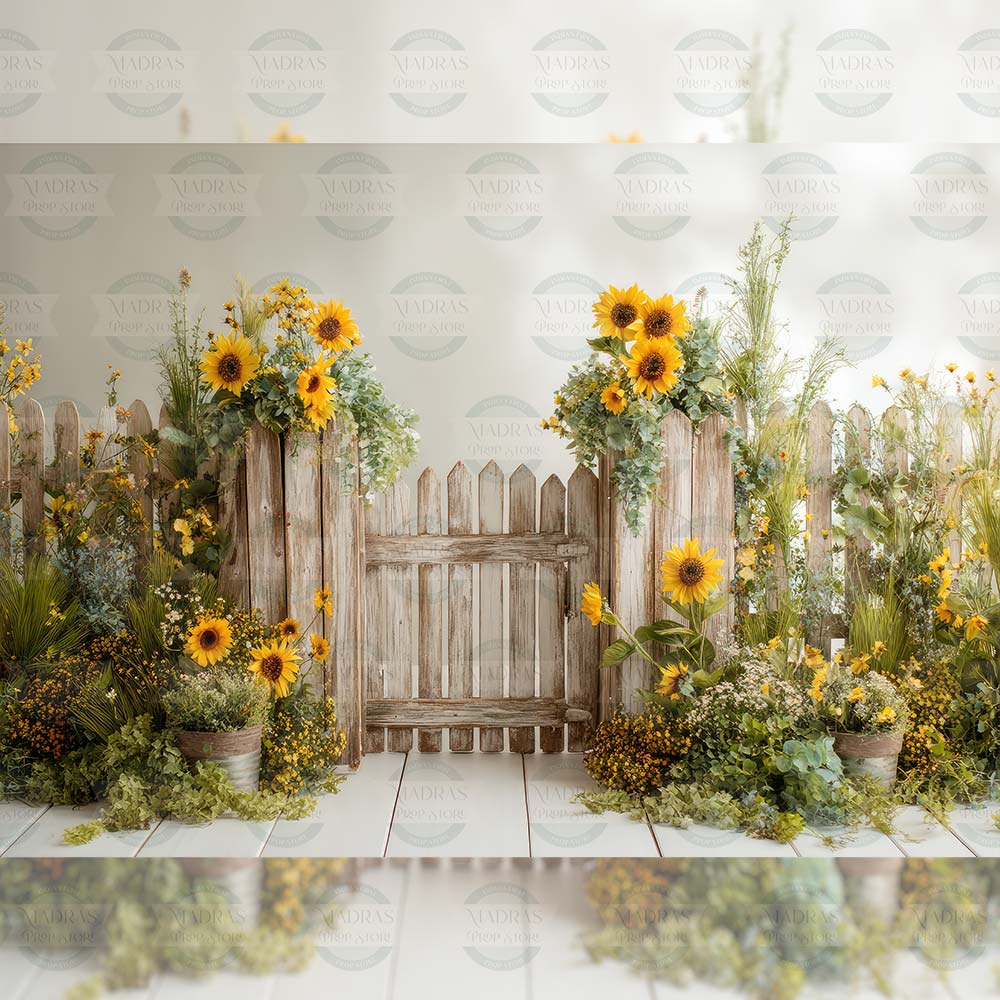 Sunny Garden : Baby Backdrops
