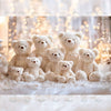 Teddies - Printed Backdrop - Fabric - 5 by 7 feet