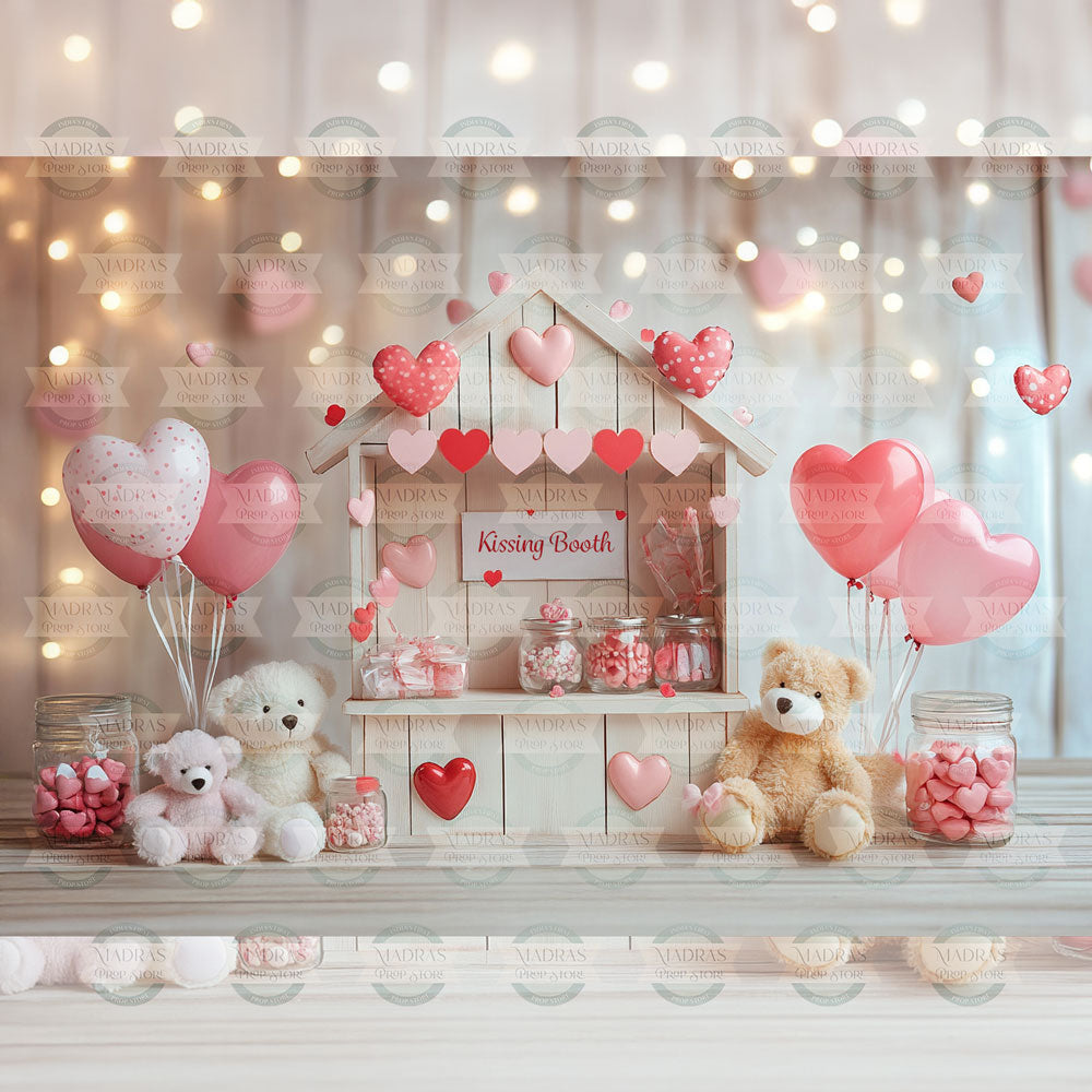 Teddy Love : Baby Backdrop