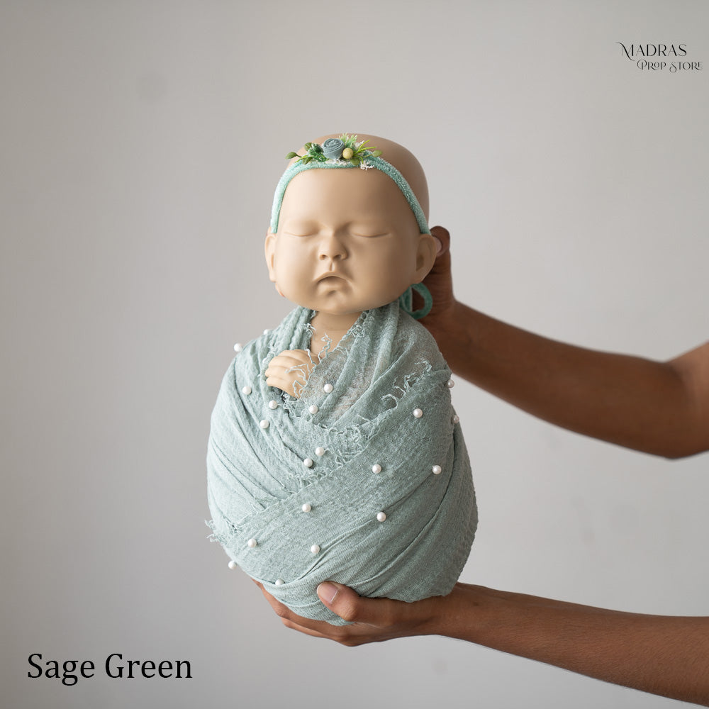Textured Pearl Wrap : Baby Props