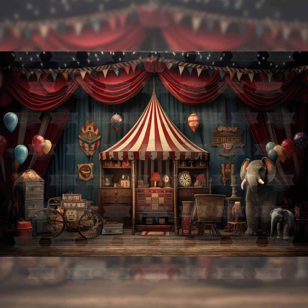 The Bombay Circus - Baby Printed Backdrops - Fabric (Pre-Order)