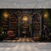 The Book House - Printed Backdrop - Fabric - 5 by 7 feet