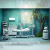 The Surgical Room - Printed Backdrop - Fabric - 5 by 7 feet