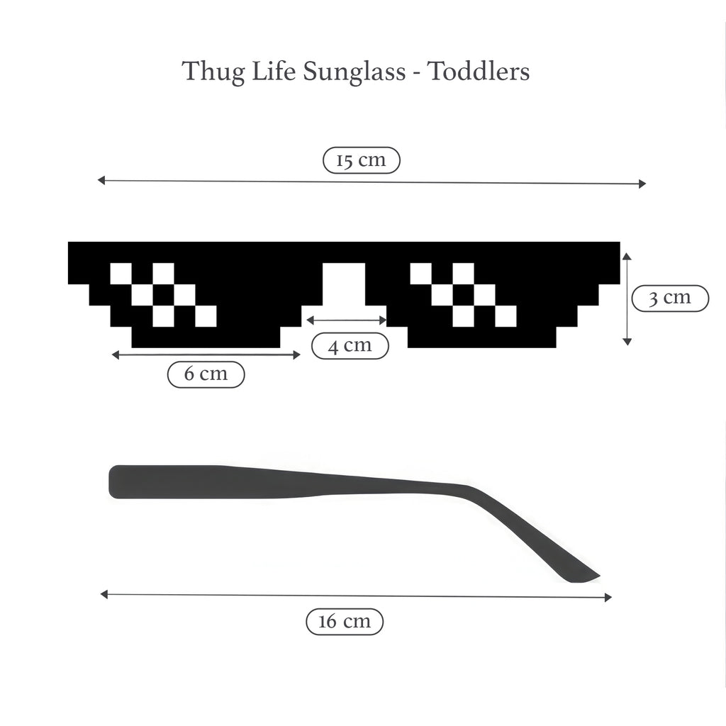 Thug Life Sunglass ( Toddlers ) - Baby Props