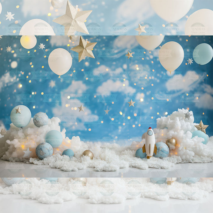 Tiny Astronaut : Baby Printed Backdrops