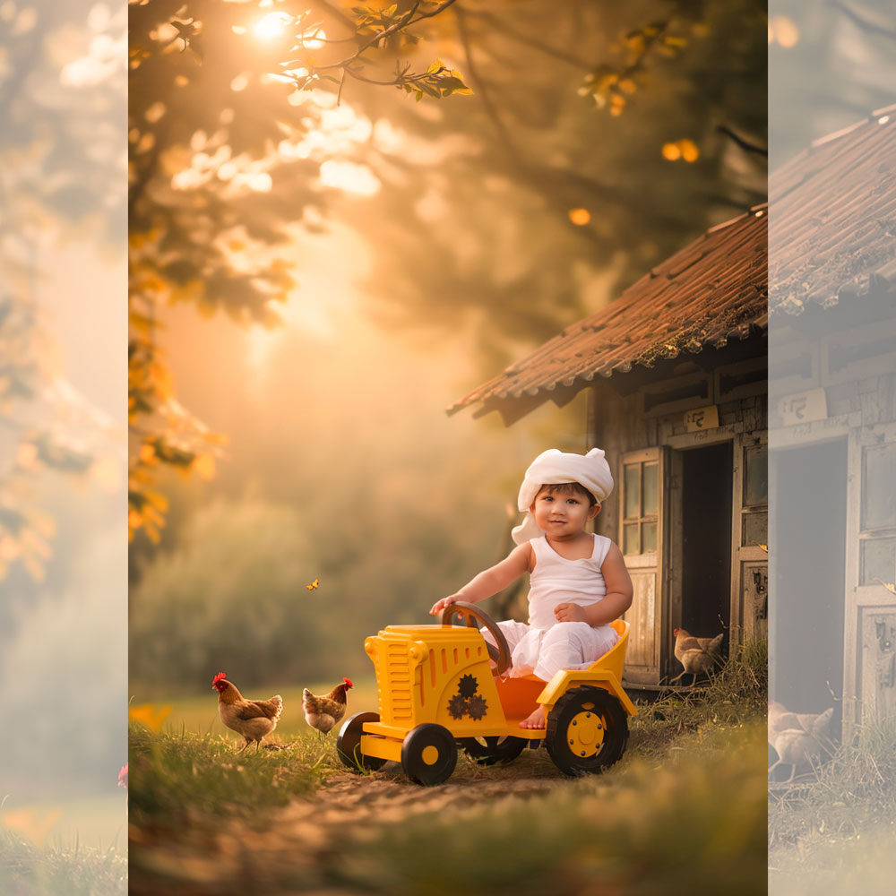 Tractor Prop With Plough : Baby Props