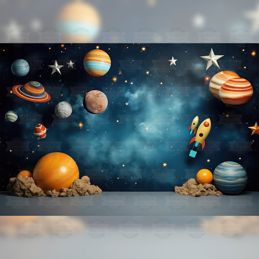 Universe - Baby Printed Backdrops - Fabric (Pre-Order)