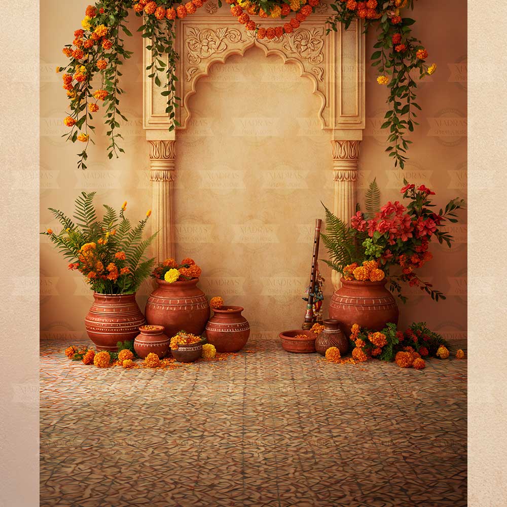 Vrindavan Courtyard : Maternity Backdrops