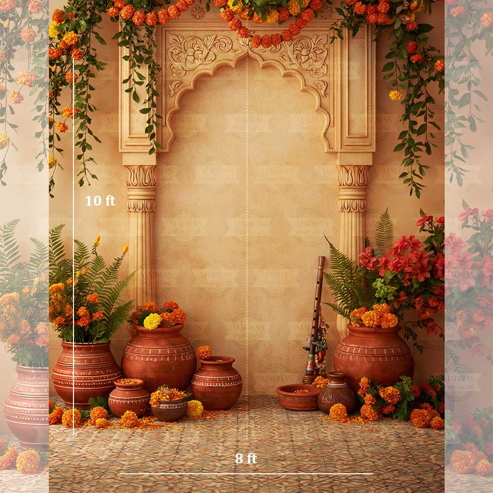 Vrindavan Courtyard : Maternity Backdrops