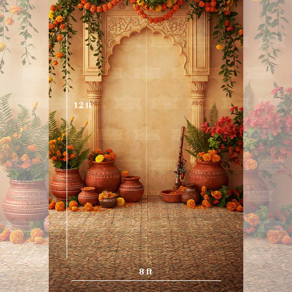 Vrindavan Courtyard : Maternity Backdrops