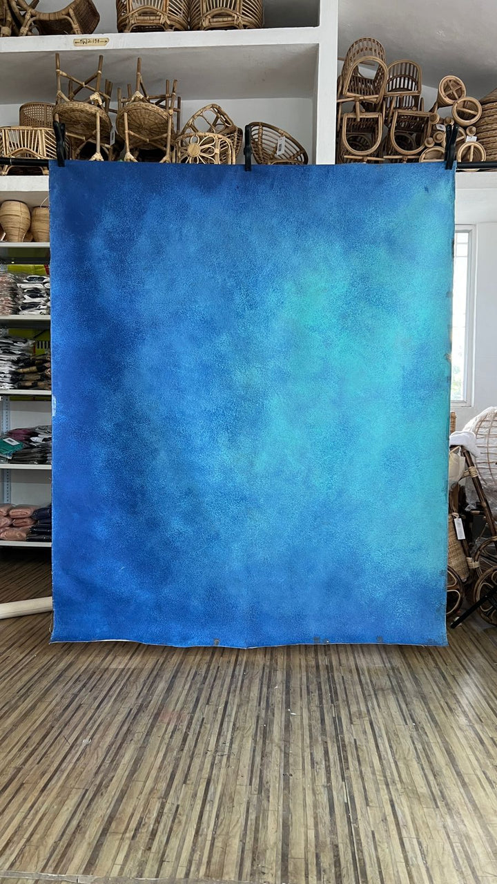 Blue Shallow - Painted Backdrop - 5 by 6 feet | D567