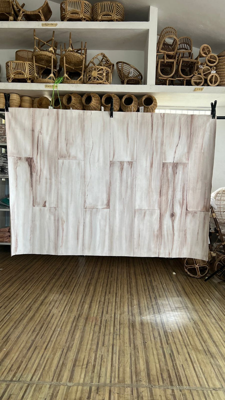Brown white Wood - Painted Backdrop - 6 by 4 feet | D571