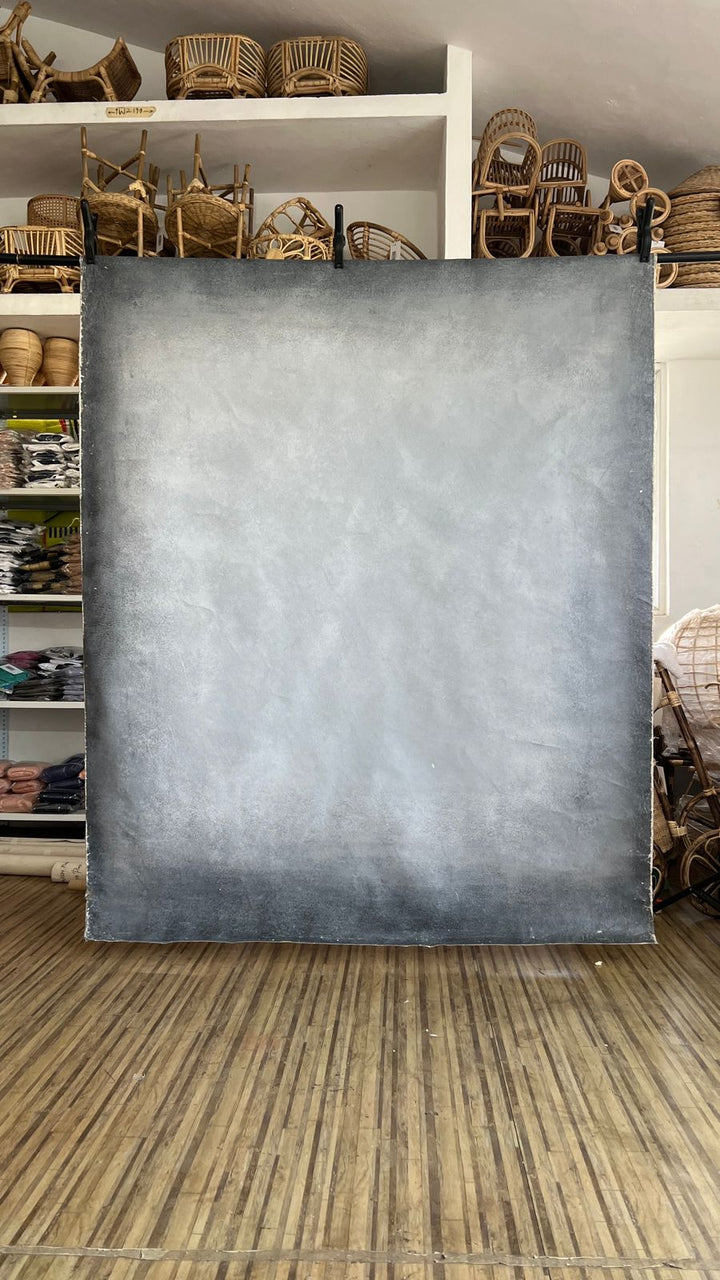 Grey Canvas - Painted Backdrop - 5 by 6 feet | D566