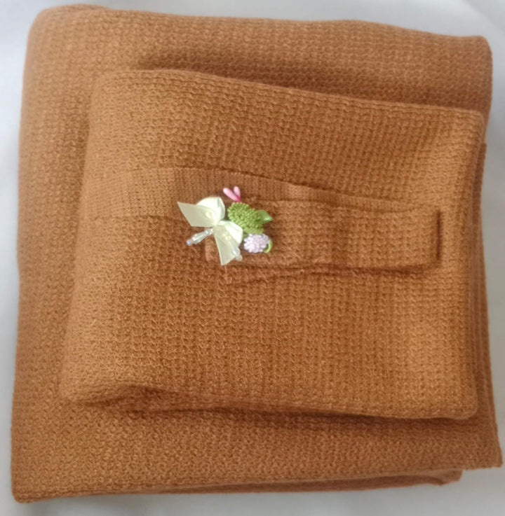 Paloma Bean Bag, Wrap and Headband Set | Blanket -171 cm Long | Wrap -163 cm Long