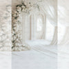 Whispering Whites - Printed Backdrop - Fabric - 8 by 12 Feet