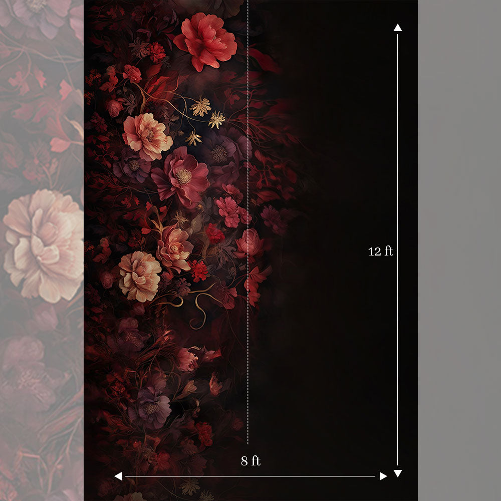 Wine Floral : Maternity Backdrops