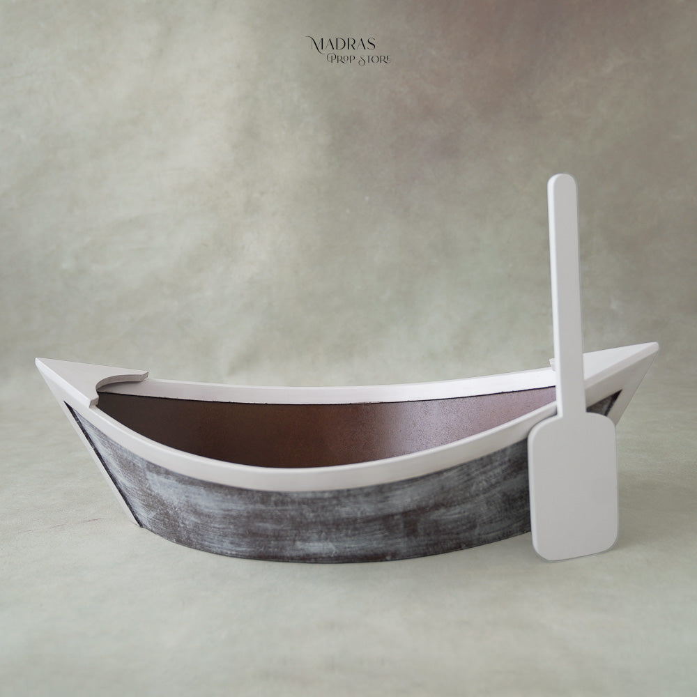 Wooden Boat Prop - Brown Dual Side (Only For Self Pickup) : Baby Props