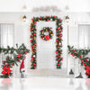 Xmas Doorway - Printed Backdrop - Fabric - 5 by 7 feet