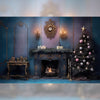 Xmas Decor - Printed Backdrop - Fabric - 5 by 8 feet