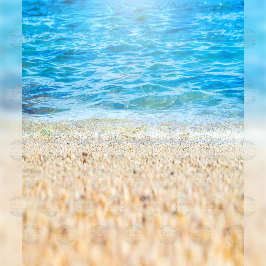 Beach - Printed Backdrop - Fabric - 5 by 7 feet