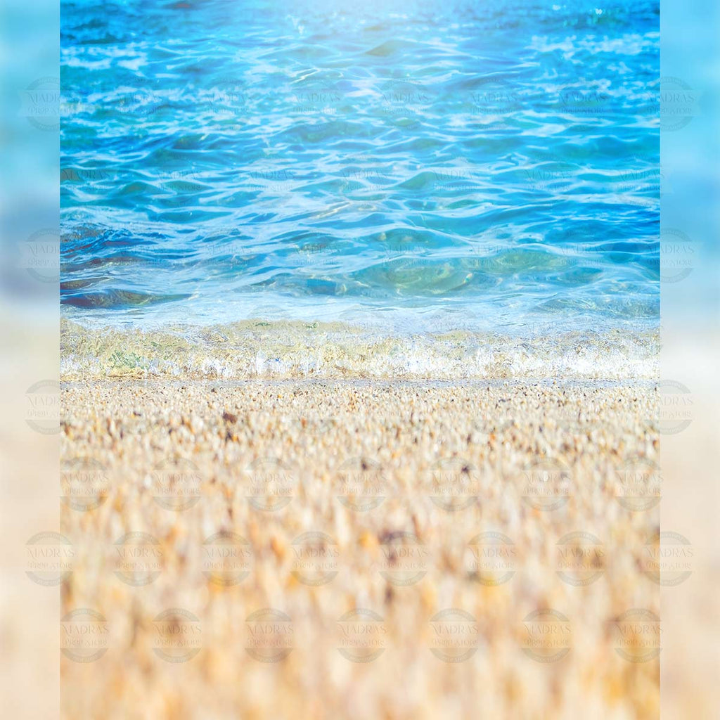 Beach - Printed Backdrop - Fabric - 5 by 8 feet