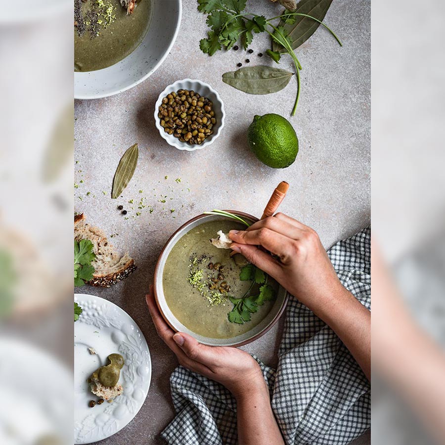 Beige Marble : Food Backdrops