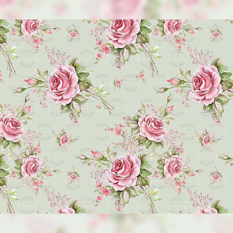 Pastel Blooms - Printed Backdrop 