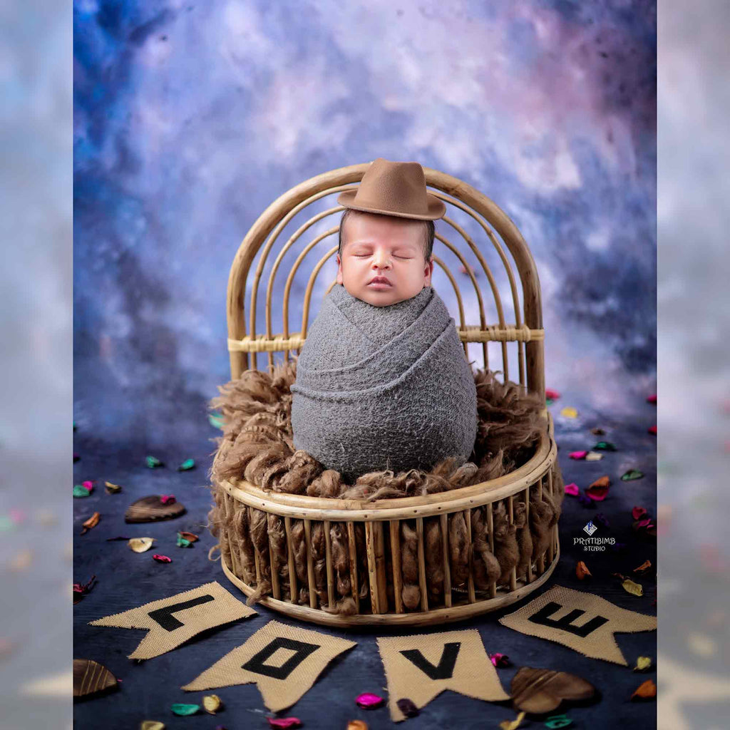 Cowboy Hat / Rainbow Basket : Baby Props